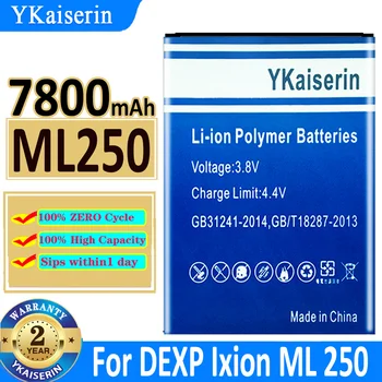 7800mah YKaiserin Batérie ML250 Pre DEXP Amper M Ixion ML 250 / DEXP Ixion AMPER E Ixion Bateria