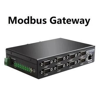 8-Porty Modbus Bránou RS232, RS485, RS422, aby Ethernet TCP/IP Converter Viacerými Sériové Zariadenie Prepnúť Server
