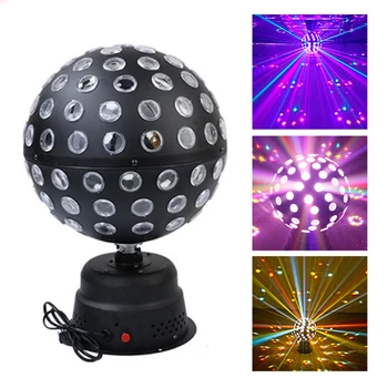 9-farebné LED disco magic ball svetlo RGB bar stage svetlo rodinnú oslavu rotujúce flash Vianočné Halloween klubová atmosféra svetlo