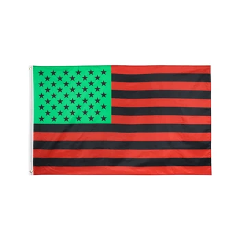 90*150 cm Červená-Line Prúžok Afro Americkej Vlajky Na Ozdobu