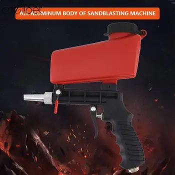90psi Vzduchu Sandblasting Zbraň Prenosné Nastaviteľný Vzduchu Piesku Blaster Ručné Non-Slip Rukoväť pre Odstránenie Farby Rust Korózii Rozsahu