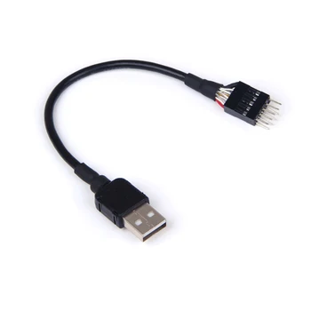 9pin Muž na Externé USB Muž PC Doske Interné Údaje Predlžovací Kábel