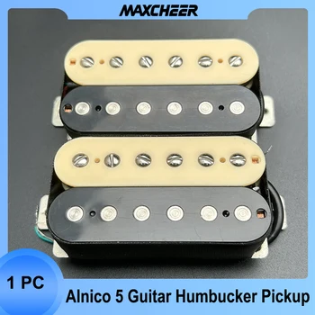 Alnico 5 Elektrická Gitara Snímač Humbucker Dvojité Coil Pickup s Skrutky a Pružiny Alnico V Gitarové Časti Červená