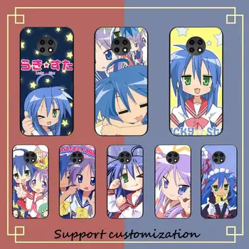anime Lucky Star Telefón Prípade Redmi Poznámka 4 X 5 6 7 8 Pro T 9 Pro 9S 10 Pro 11 Pro 11S 11Epro PocoM3pro