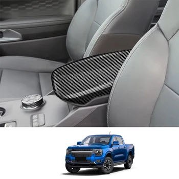 Auto Uhlíkových Vlákien Vzor Opierkou Okno Panel Kryt Výbava Stredovej Konzoly Dekorácie, Nálepky Na Ford Ranger 2023+ Komponentov
