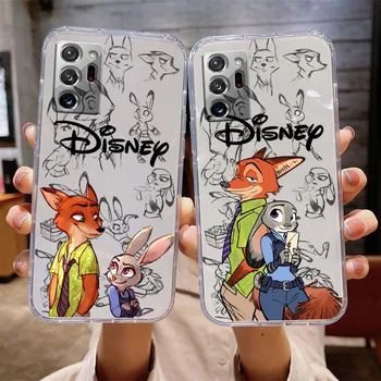 Bambi kvetina Disney Transparentné Telefón puzdro Pre Samsung Note20 10 Ultra Plus A31 A12 A8 A14 J6 A5 A70 A7 A34 A20 A24 5G