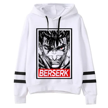Berserk hoodies ženy anime streetwear anime, gotické oblečenie, mikiny ženy streetwear sveter