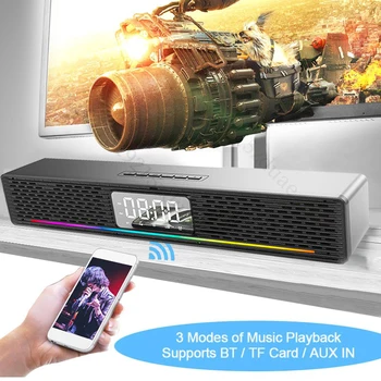 Bezdrôtový Bluetooth Reproduktor Surround Stereo Zvuk bar Domov 4D Audio Divadlo TV Projektor Systém Ploche Super Výkon ý v ýškov ý Reproduktor
