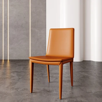 Biela Nordic Jedálenské Stoličky Moderné Kožené Bar Stoličky Luxusné Dizajnér Stoličky Severskej Kuchyne Cadeiras Reštaurácia Bytový Nábytok