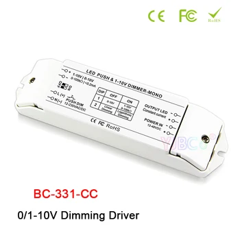Bincolor 0-10V alebo 1-10V, aby PWM stlmenie signálu Prevodníka 350mA~2400mA konštantný prúd LED Stmievanie Ovládač (PUSH DIM slabší ovládač