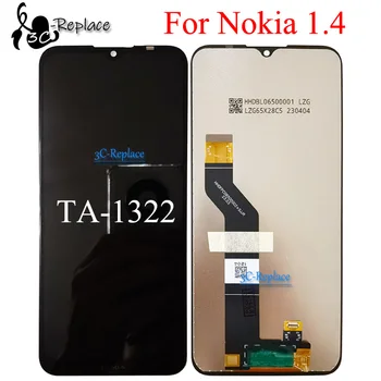 Black 6.52 Palcový Pre Nokia 1.4 TA-1322 LCD Displej Dotykový Displej Digitalizátorom. Panel Montáž Náhradné