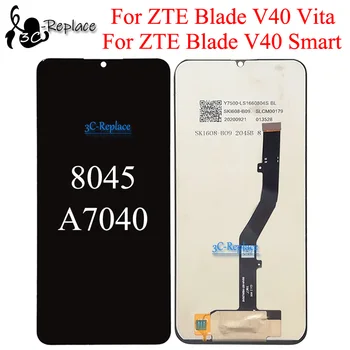 Black 6.75 Palcový Pre ZTE Blade V40 Vita 8045 Čepeľ V40 Smart A7040 LCD Displej Dotykový Displej Digitalizátorom. Panel Montáž Náhradné