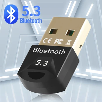 Bluetooth Adaptér pre Pc Usb Bluetooth 5.3 Dongle Bluetooth 5.0 Prijímač pre Reproduktor Myši, Klávesnice Hudby Audio Vysielač
