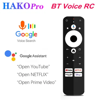BT Hlas Náhradné Diaľkové Ovládanie pre HAKO Pro Android TV Box Google a Netflix Certifikované Smart TV Box