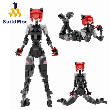 Buildmoc Ženská Robota Mobile Suit Dievča Mačka Dievčatá Nápady MOC Nastaviť Stavebné Bloky, Hračky pre Deti, Deti, Darčeky, Hračky 231PCS Tehly