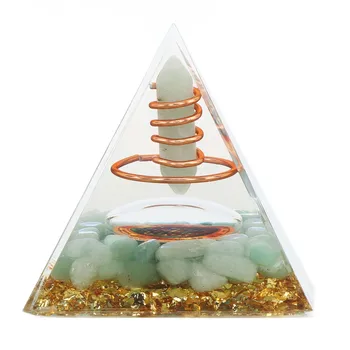 Crystal Fluid Crystal Stola Ornament Crystal Kameň Pyramídy Ručný Univerzálny Kompaktný 6typ na Meditáciu