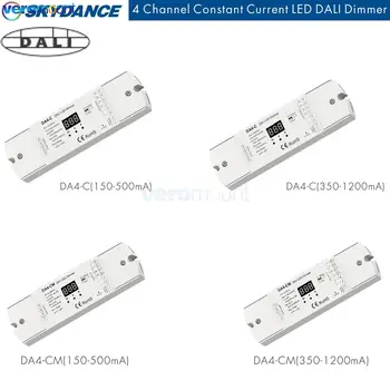 DA4-C (DT6) 12-48VDC CC DALI Stmievač 4CH*( 150-500mA) ( 350-1200mA) DA4-CM (DT6/DT8) Konštantný Prúd DALI Stmievač pre LED Čip
