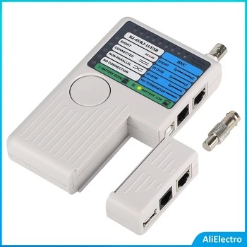 Diaľkové RJ11 RJ45 USB, BNC Sieť LAN Kábel Tester Pre UTP STP LAN Káble Tracker Detektor Kvalitný Nástroj