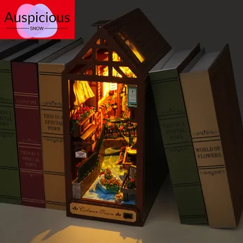 Diy Drevené Kabíny Tc16 Voľný Rokov Bookstand Ručne Zmontované 3d Model Police Dekorácie Tvorivý Nový Rok, Narodeniny Darček