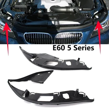 Dvojica L+R Hornej Svetlometu Objektív Shell Pokrytie tesnenie Tesnenie na BMW E60 5-Series 2004-2010 63126934511 63126934512
