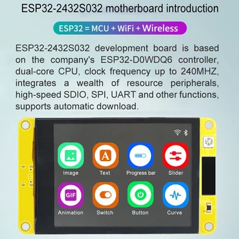 ESP32 IPS RGB TFT LCD Modul Dual Core CPU Vývoj Doska 3,5 palcový RGB Smart Displej Kapacitné/Odolným Dotykovým