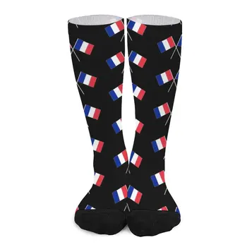 Francúzsko francúzsky prešiel vlajky, vlajky Ponožky hokej non-slip futbal ponožky Golf ponožky