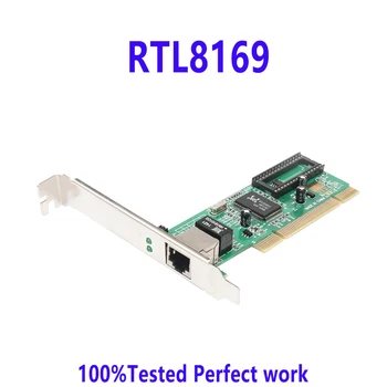 Gigabitová PCI sieťová karta stolný počítač káblové sieťové karty RTL8169 PCI sieťová karta Gigabit