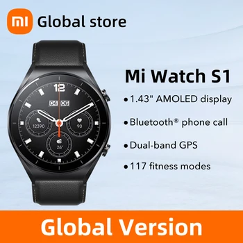 Globálna Verzia Xiao Mi Pozerať S1 GPS Smart Hodinky 1.43