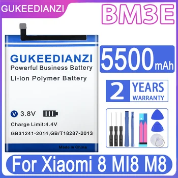 GUKEEDIANZI Náhradné Batérie BM3E BN32 4000/5500mAh Pre Xiao 8 MI8 M8 Xiaomi8 batérie batterij