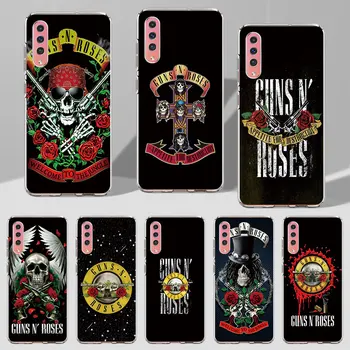 Guns N Roses obal pre Samsung Galaxy A40 A20e A50s A70s A30s A10 A20s A6 A7 A8 Plus A9 A22 A42 A04 A34 A01 TPU Kryt Telefónu