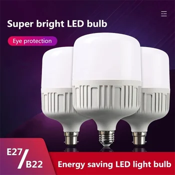 High power LED žiarovka E27 B22 LED žiarovka AC220V 230V 5W 10W 15W 20W 30W 40W 50W Smart IC Lampada LED Reflektor, Stolové Lampy, svetelné