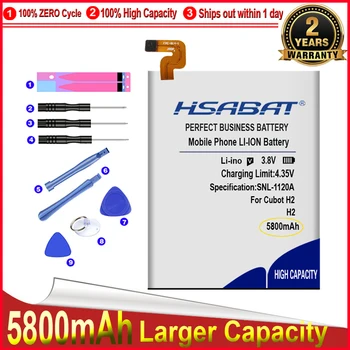 HSABAT 0 Cyklus 5800mAh Batérie pre Cubot H2 Vysoko Kvalitné Mobilné Telefónne Náhradný Akumulátor
