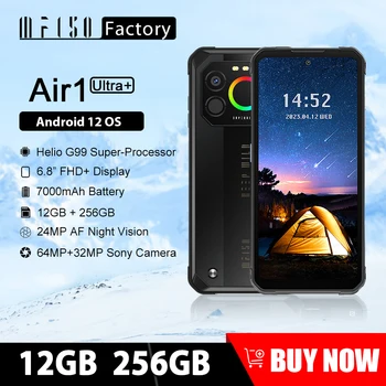 IIIF150 Air1 Ultra+ Robustný Smartphone 12 GB 256 GB Heliograf G99 Procesor 6.8 Palcový 120Hz Ultra-tenký Displej 30W Rýchle Nabitie 7000mAh