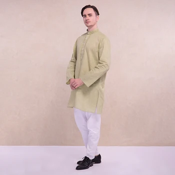 Indický Tradičné Oblečenie pre Mužov, Sady Kurtis 2 Farba Blúzky a Nohavice Pakistan Hinduistickej Kurti Kostým Muž India Kurta