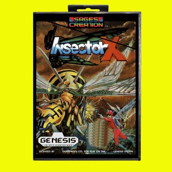 INSECTOR X 16bit MD Hra Karty Pre Sega Mega Drive/ Genesis s NAMI Retail Box