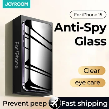 Joyroom Anti-Spy Screen Protector Pre iPhone 15 Pro Max Tvrdeného Skla Pre iPhone 14 13 12 11 Súkromné Film