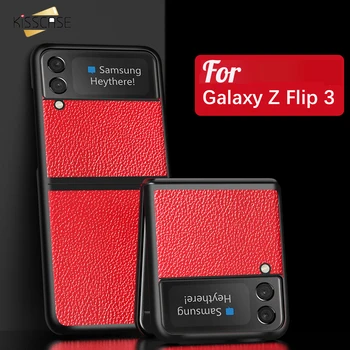 Kožené Zložiť Telefón puzdro Pre Samsung Galaxy Z Flip3 puzdro Samsung Z Fold 2 Fold3 Zložiť 3 Flip3 zflip3 Shockproof Coque Funda