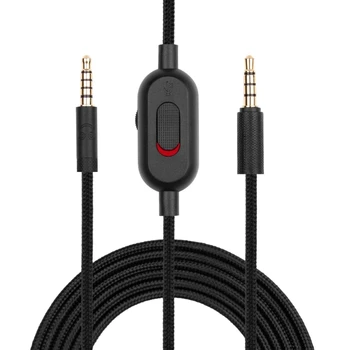 Kábel pre AstroA10 A40 Herné Headset Pletená s ovládaním Hlasitosti Stlmenie Klip