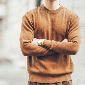 Kórejský Módne Knitwear Muži Jeseň O tvaru Farbou Svetre Mužov Street Nosiť Pánske Oblečenie, Pletené Sveter Mužov Pulóvre B220