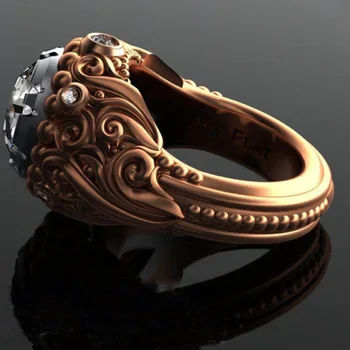 Kúzlo Ženy, Zlatá Farba Biely Kameň Prstene pre Ženy, Svadobné Šperky, Zásnubné