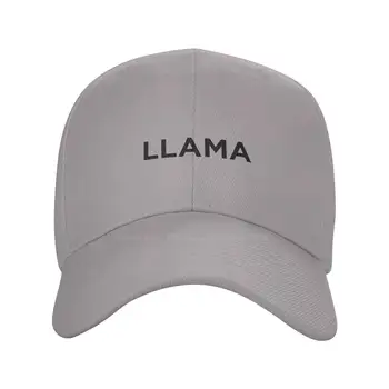 Lama logo Tlače Grafiky Bežné Denim spp Pletené klobúk Baseball cap