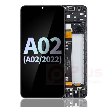LCD Displej Dotykový Displej S Rámom Náhradná Pre Samsung Galaxy A02 (A022/2022) (Service Pack) (Čierna)