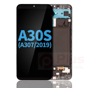 LCD Displej S Rámom (Bez Prst Tlač Senzor) Náhradná Pre Samsung Galaxy A30s (A307/2019) (Incell) (Čierna)