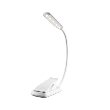LED Klip na Knihu Svetlá Plynulou Stmievanie USB Nočné Osvetlenie s Blokantom pre Štúdium Čítanie v Posteli