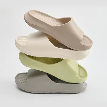 letné EVA dve pás sandále a papuče wholesale_Cross-hranice v zámorí nosenie s dvojakým použitím, duté hrubé-soled macaron-farebné s