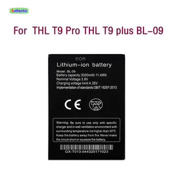 Li-ion batéria Náhradná Batéria BL-09 Pre THL T9 Batérie pre THL T9 Pro Vysoká Kvalita 3000mAh Pre THL T9 plus Smartphone