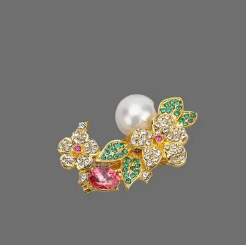 Luxusné Kvetinové Brošňa Pin pre dámskej Módy Pivónia Pearl Brošne Kolíky Kabát Šperky