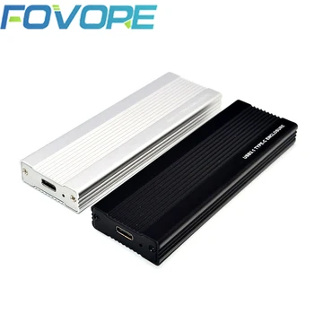 M2 SSD Prípade NVME USB SSD Krytu SSD Box M. 2 Prípad Adaptér USB 3.1 Gen 2 Vonkajšie M 2 Políčko pre NVME M Kľúč 2242/2260/2280 M2 Prípade