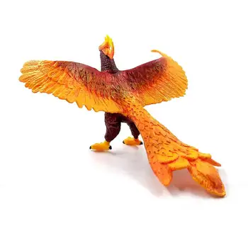 Malé Phoenix Figúrka Realistické PVC Vtákov Mýtické Bytosti Phoenix Model Dekorácie, Hračky Zberateľská Figúrka Ploche Ozdoby