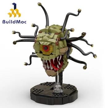 MOC Dragons Game Big Eye Demo Beholders Monster Stavebné Bloky Nastaviť Divák Dungeonsed Tehly Hračky Deti Narodeninám